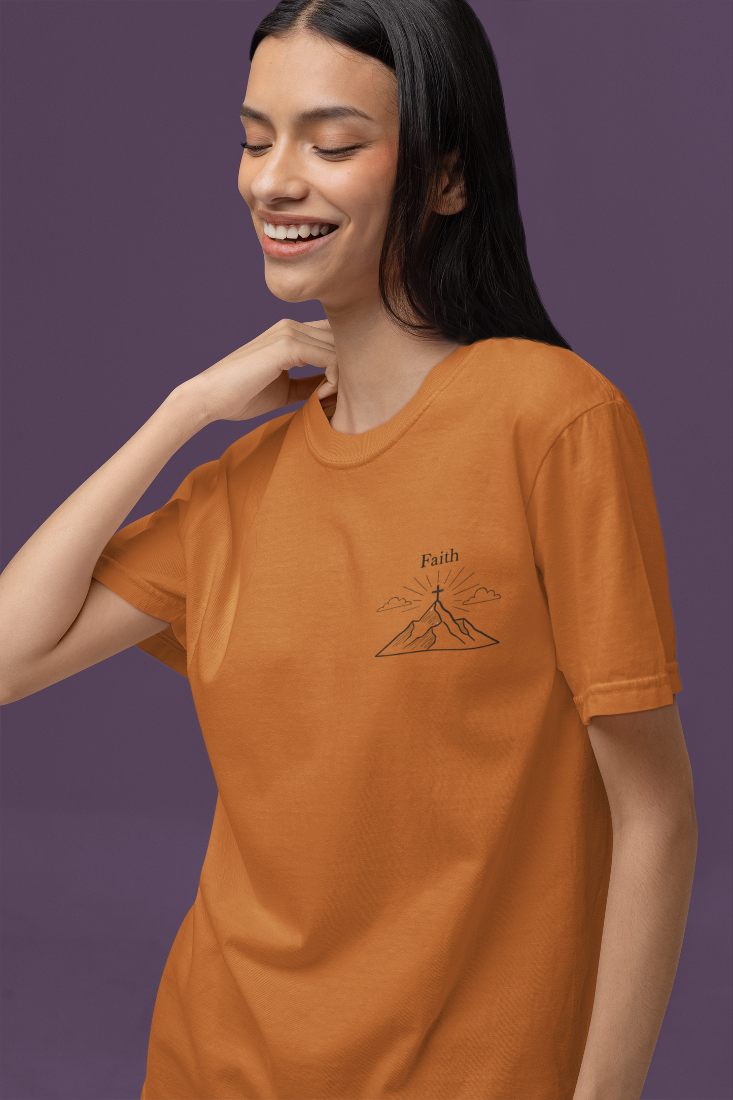 Faith Moves Mountains Comfort Colors Tee,Christianity Gift, Christianity Shirt,Christian Merch, Jesus Christ Shirt, Religion, Christian Gift