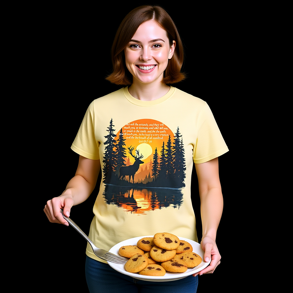 Faith in God and Nature T-shirt, this Christianity shirt makes an ideal addition to your collection of Christian clothes.