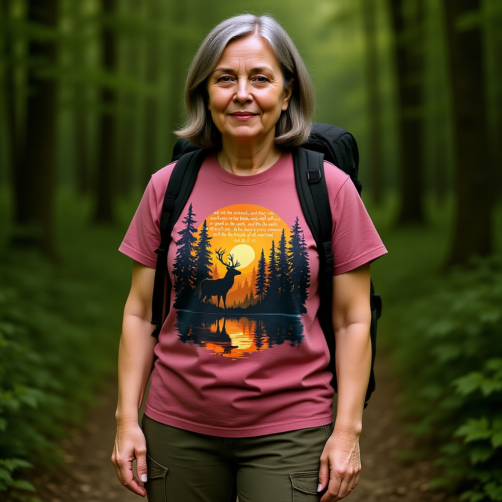 Faith in God and Nature T-shirt, this Christianity shirt makes an ideal addition to your collection of Christian clothes.