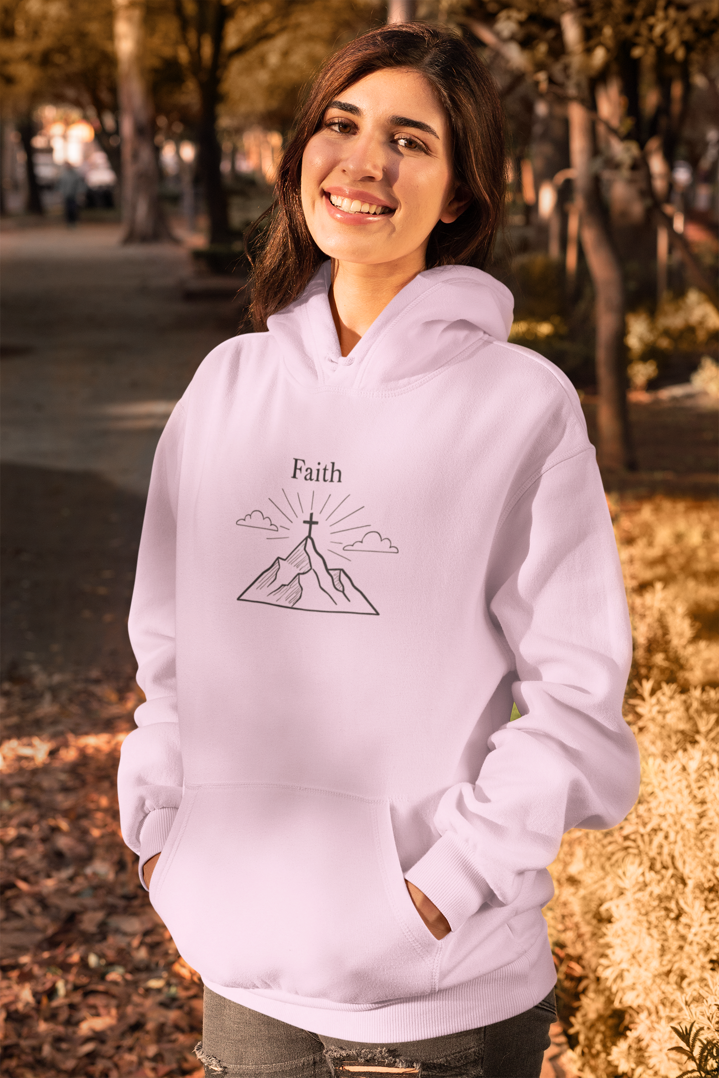 Faith Hoodie, Religious Hoodie, Whether attending church or cherishing quiet moments at home, this religious hoodie serves as a beautiful piece of Christian merch, celebrating the joy of Christianity..