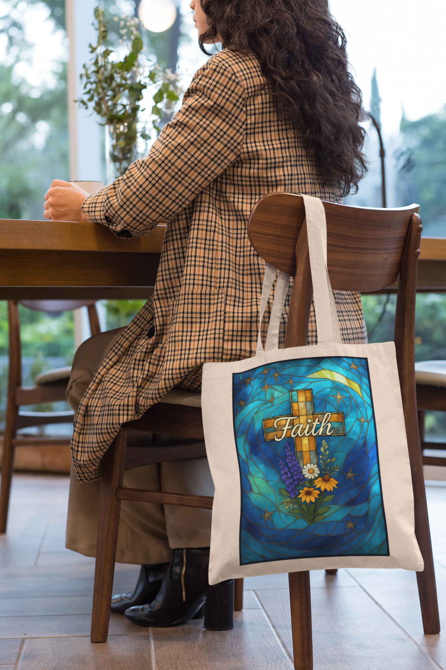 Christianity Faith Tote Bag, Christian Tote Bag, an ideal religious gift bag for those you cherish. Spacious and thoughtful, this church tote bag ensures your faith travels with you.