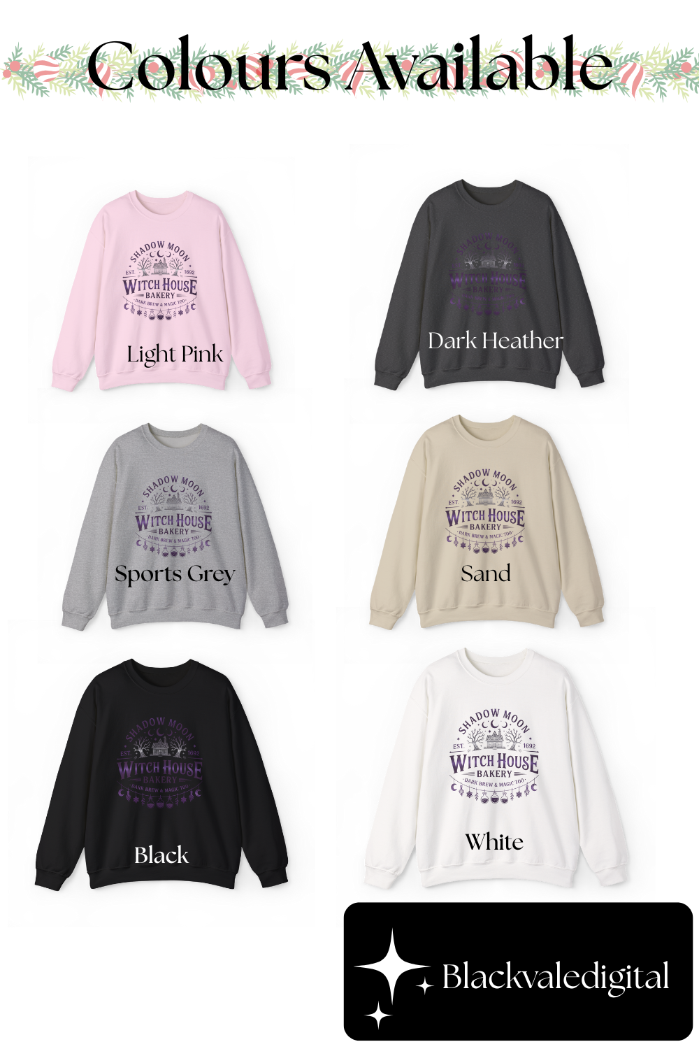 Witch House Bakery Sweater • Witchy Bakery Graphic Pullover • Occult Witch Sweater • Magical Kitchen Witch Gift