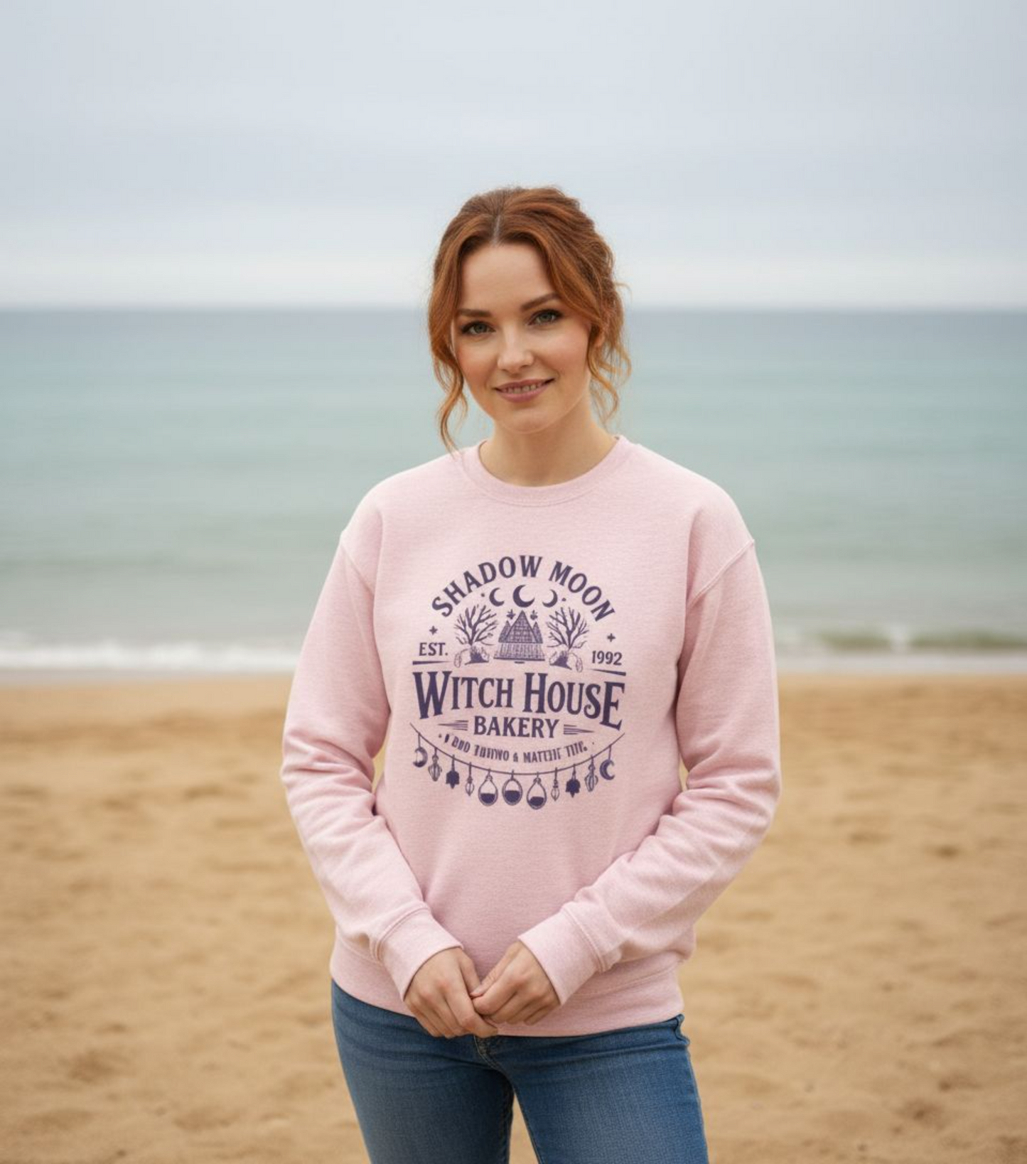 Witch House Bakery Sweater • Witchy Bakery Graphic Pullover • Occult Witch Sweater • Magical Kitchen Witch Gift