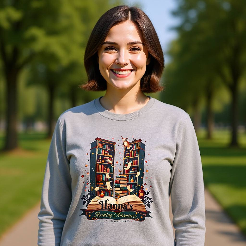 Personalized Book Lover Sweatshirt,Custom Name Reading Adventure Gift, Cozy Bookish Sweater, Reading Nook Aesthetic Pullover,bookworm gifts