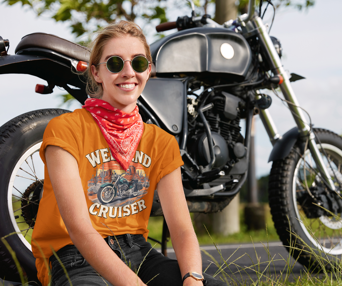 Weekend Cruiser Vintage Biker T-Shirt, Cruiser Motorcycle, Motorcycle Shirt,Unique Graphic Tee,Bike Lover Gift,Biker Apparel,Biker Dad Gifts