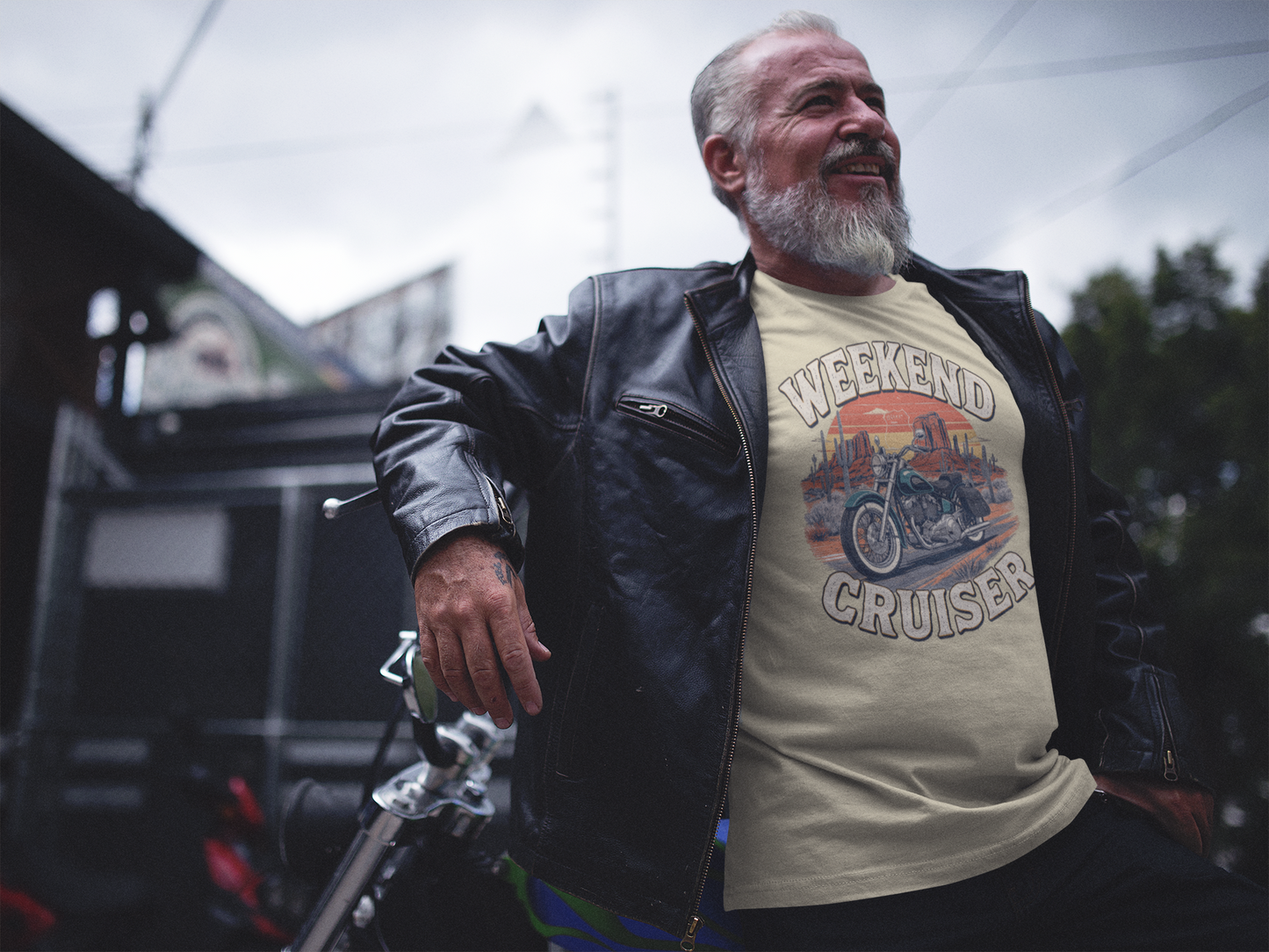 Weekend Cruiser Vintage Biker T-Shirt, Cruiser Motorcycle, Motorcycle Shirt,Unique Graphic Tee,Bike Lover Gift,Biker Apparel,Biker Dad Gifts