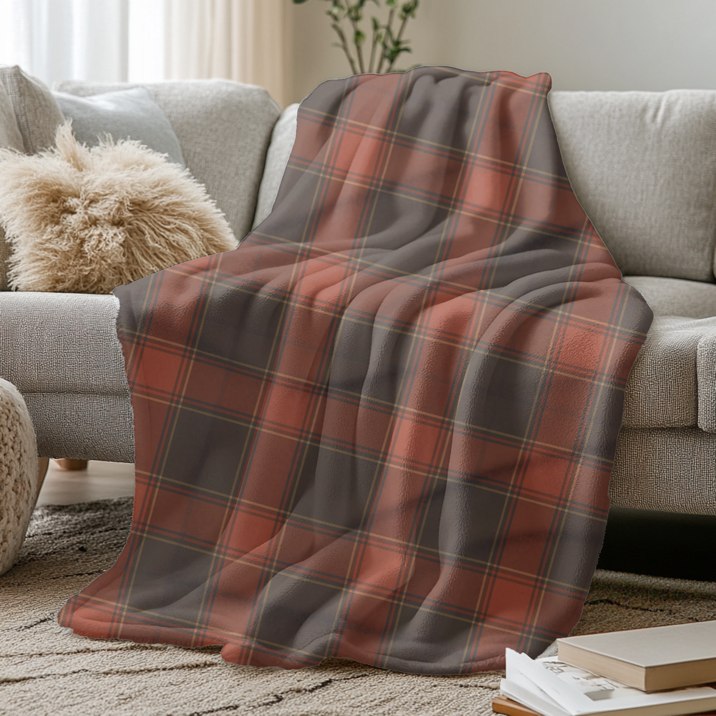 Cozy Arctic Fleece Blanket, Warm Throw, Plaid Blanket, Winter Blanket, Soft Throw, Holiday Blanket, Snuggle Blanket