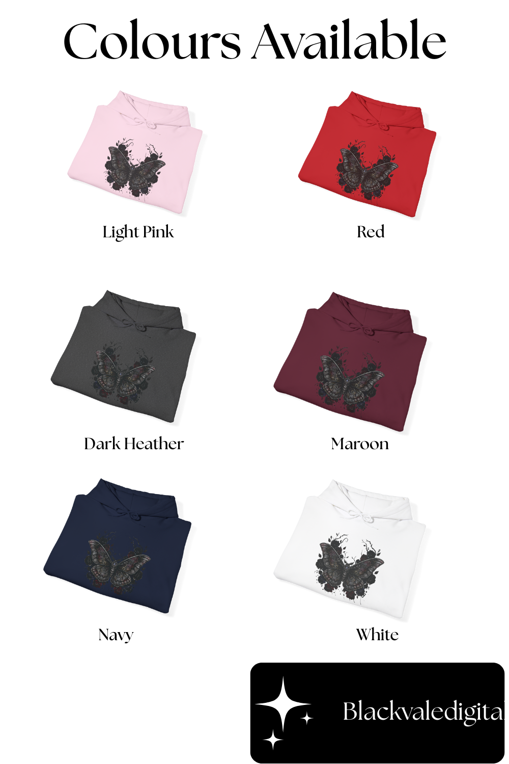 Death Moth Gothic Apparel | Unisex Hoodie| Dark Aesthetic | Witchy Glam