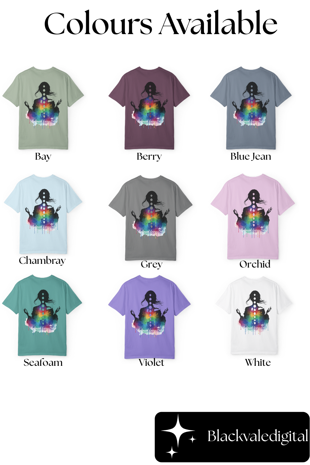 Yoga Meditation T-Shirt | Chakra Energy Tee | Mindfulness Spiritual Graphic Shirt