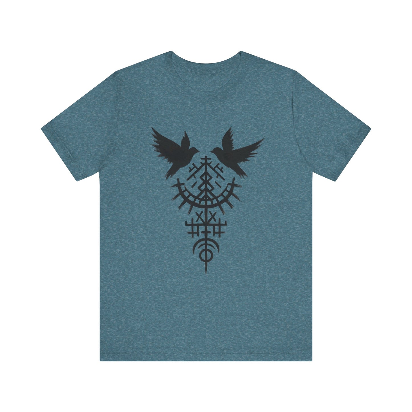Viking Raven T-Shirt, Pagan Clothing, Norse Paganism, Norse Viking Shirt, Pagan TShirt, Raven Shirt, Viking Apparel