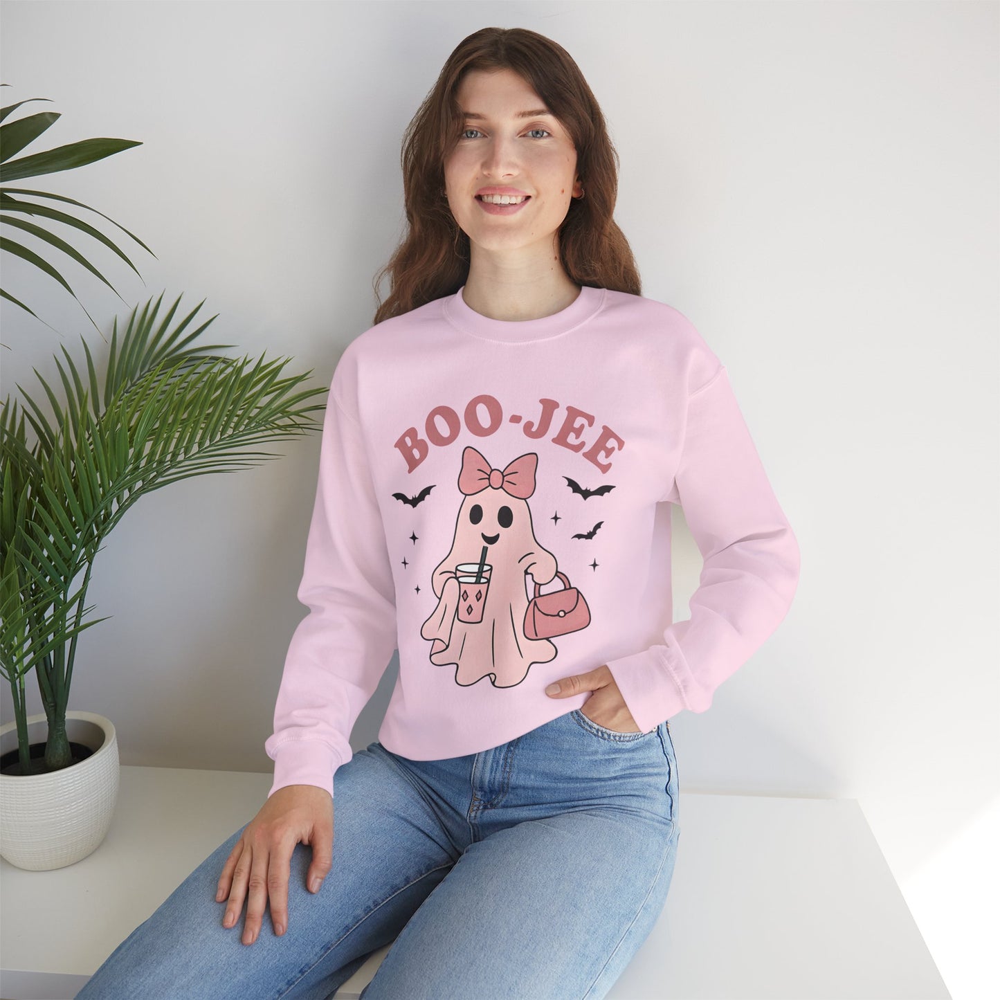Halloween Ghost Crew neck,Cute Boo-Jee Ghost Sweatshirt, ,Spooky Season Pullover, Spooky Season Gift for Women, Ghost Sweater, Boojee Ghost.