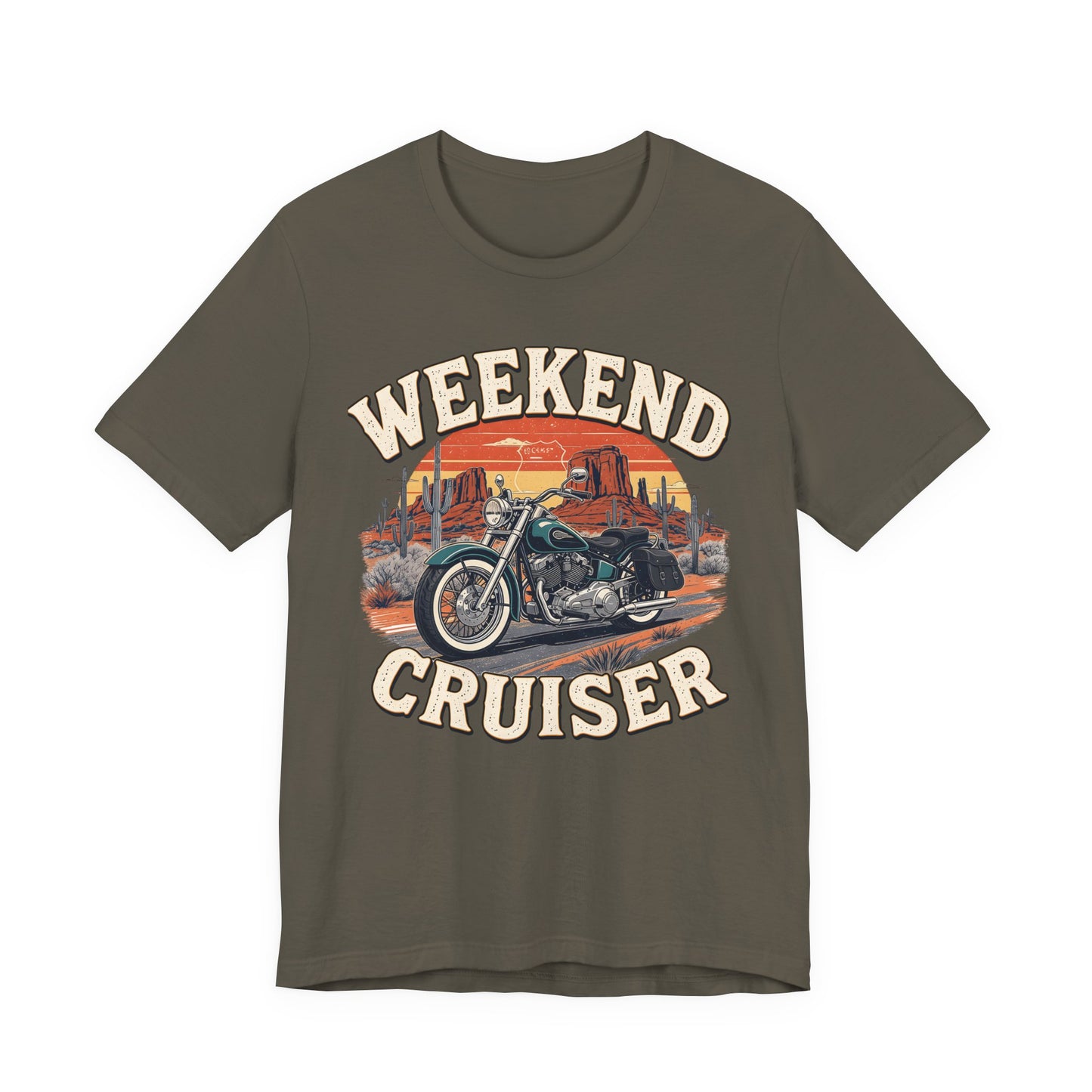Weekend Cruiser Vintage Biker T-Shirt, Cruiser Motorcycle, Motorcycle Shirt,Unique Graphic Tee,Bike Lover Gift,Biker Apparel,Biker Dad Gifts