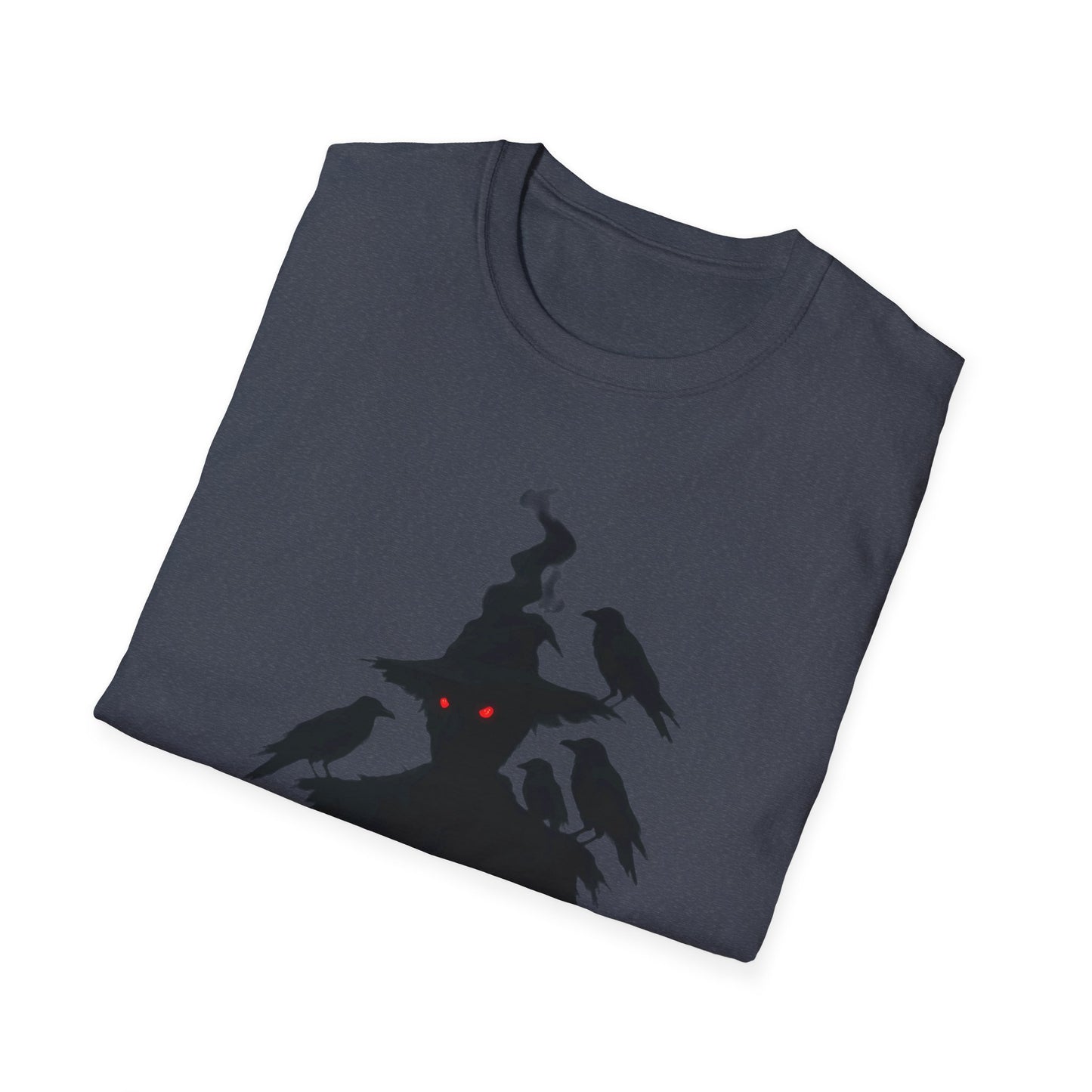 Scary Scarecrow Tee,This Halloween shirt captures the essence of the season with a mesmerizing scarecrow design, blending the line between spooky and stylish.