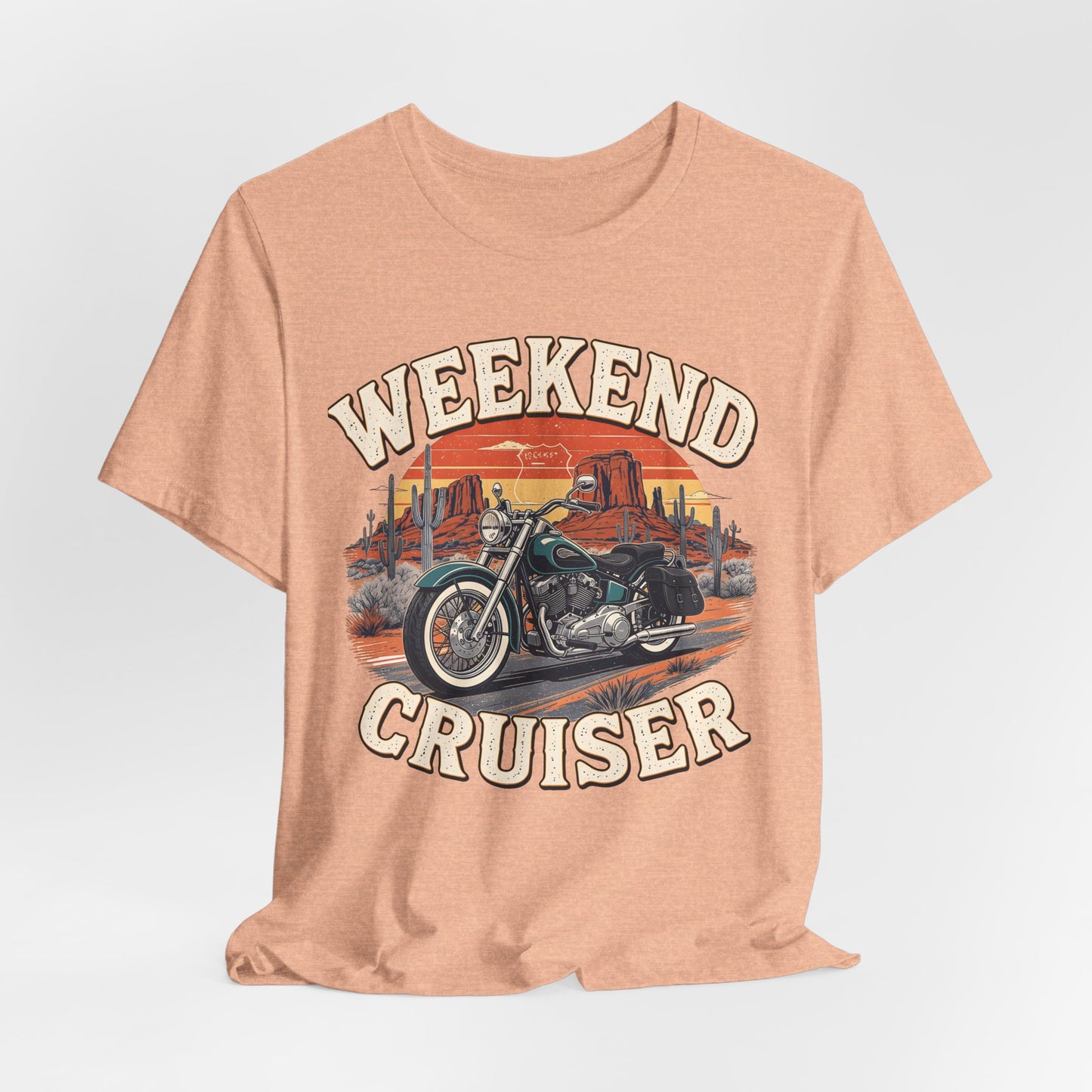 Weekend Cruiser Vintage Biker T-Shirt, Cruiser Motorcycle, Motorcycle Shirt,Unique Graphic Tee,Bike Lover Gift,Biker Apparel,Biker Dad Gifts