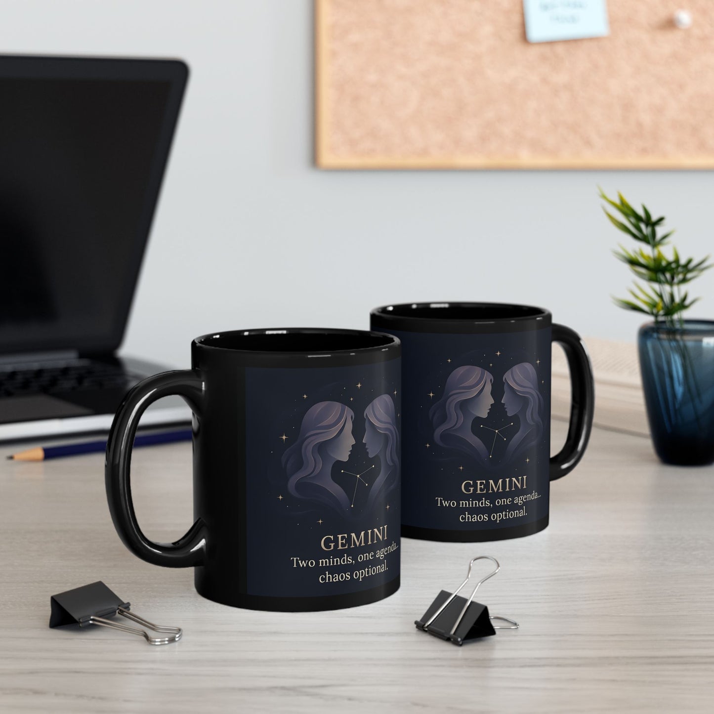 Gemini Astrology Mug, it's the ideal Gemini birthday gift, melding the allure of their horoscope with the practical elegance of a Gemini coffee cup.