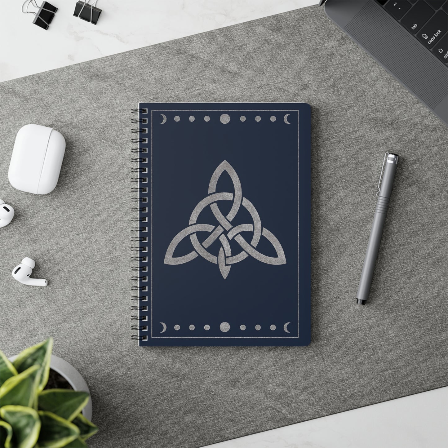 Witch's Knot Soft Notebook, This witch notebook is more than just a place for thoughts; it's your personal book of shadows, your magical grimoire.