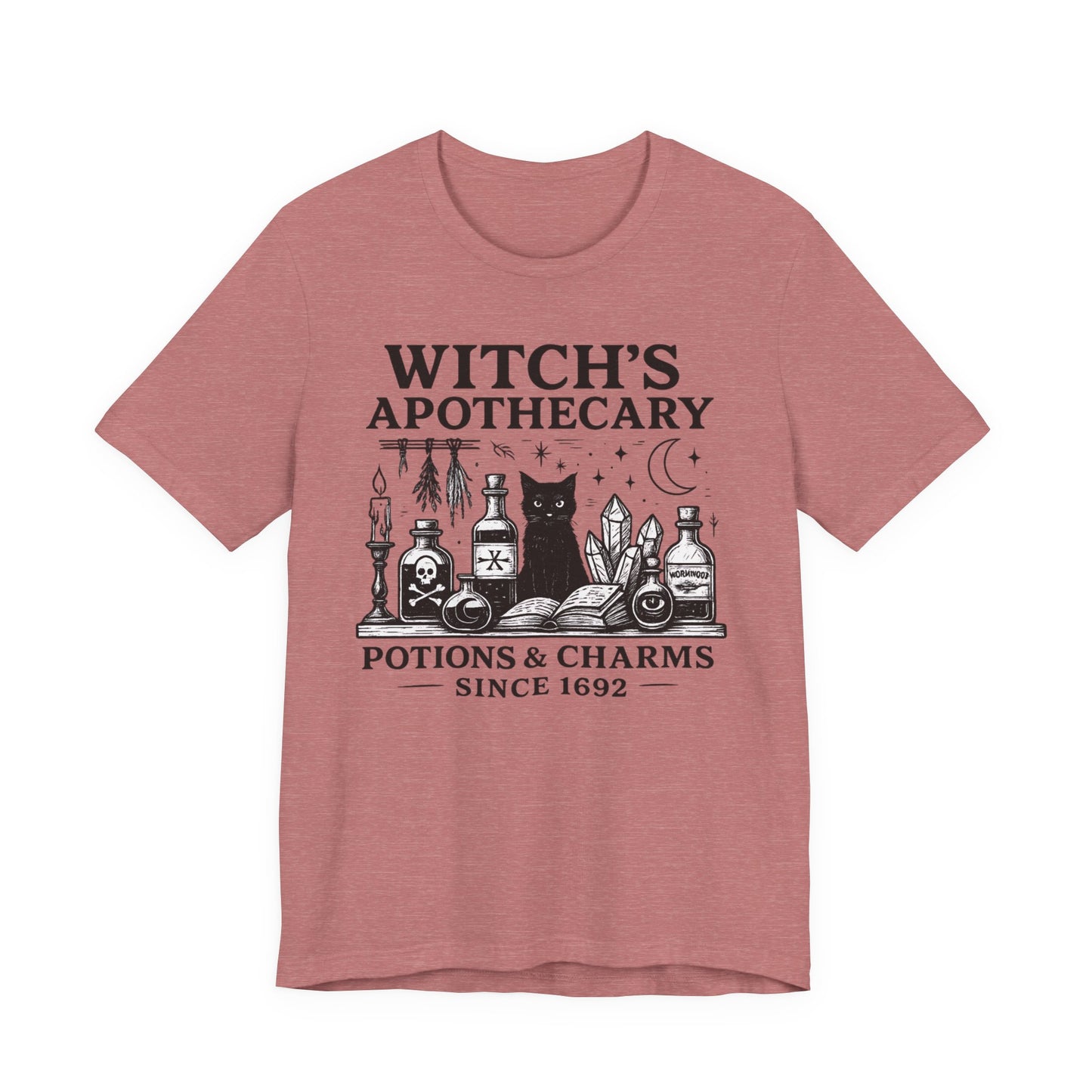 Witch's Apothecary Shirt 1692, Salem Apothecary Tee,this Salem shirt is perfect for those who embrace all things witchy and magical.
