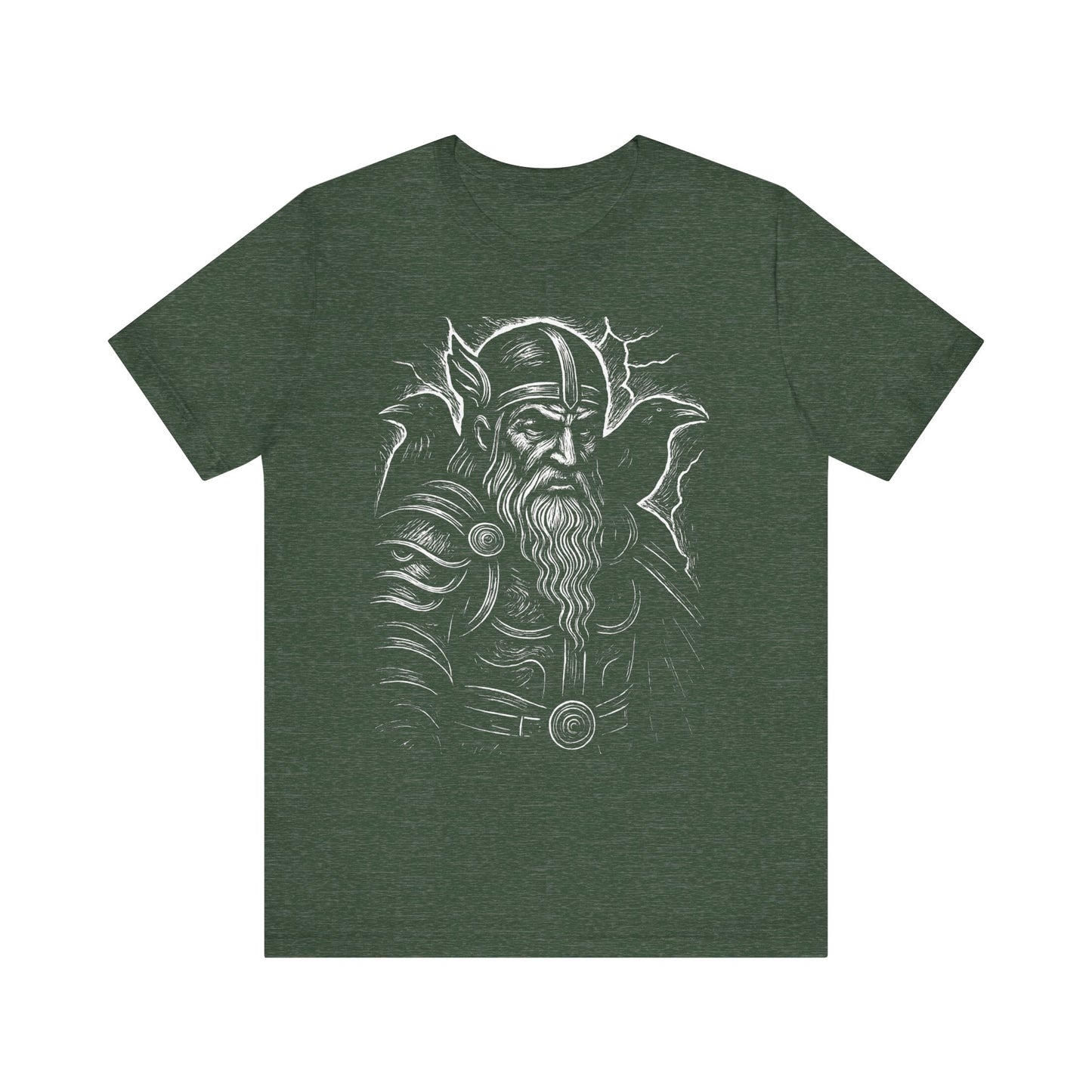 Viking God Odin T-Shirt,this viking shirt is your link to the past, offering a glimpse into the world where Odin and the viking gods reign supreme,a tribute to the enduring spirits of ancient Scandinavia