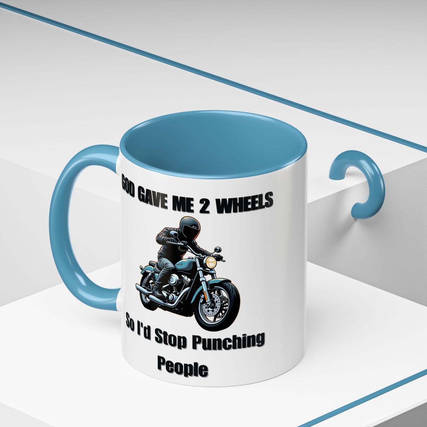 Motorcycle Humor Coffee Mug - Perfect for coffee lovers and motorcycle enthusiasts alike, this mug embodies a playful yet edgy vibe.