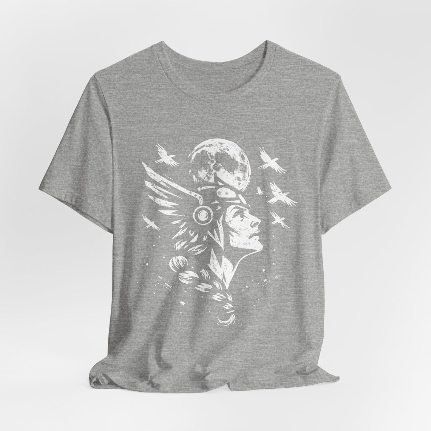 Valkyrie Norse Pagan T-Shirt, is a tribute to the powerful legends of old. Embrace the spirit of the Valkyrie with this striking design that merges the mystique of norse mythology with the rugged appeal of viking apparel.
