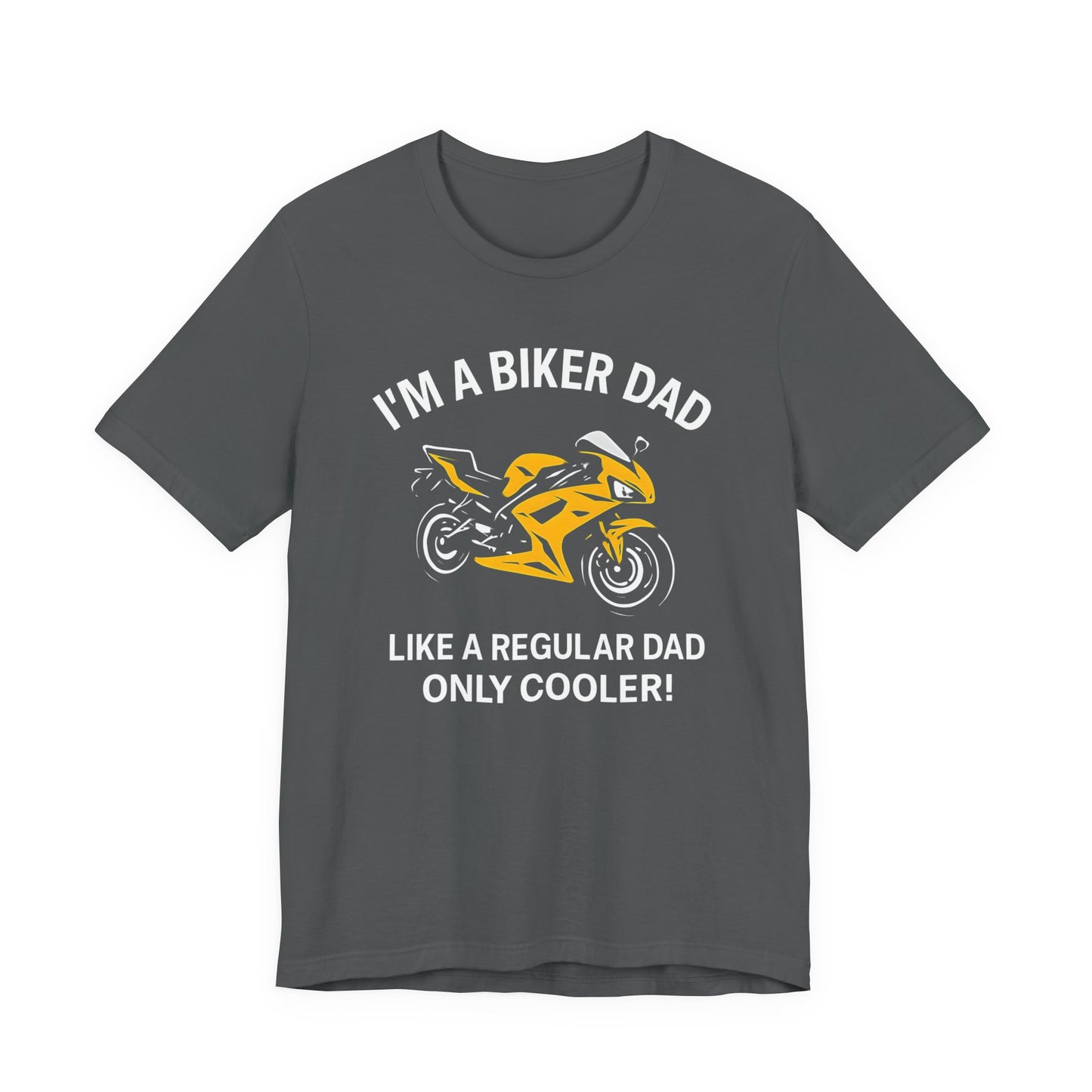Biker Dad T-shirt, This tee is a fantastic choice for anyone who loves the biker lifestyle or simply appreciates casual, stylish apparel. It's especially relevant for Father's Day, birthdays, or any celebration.