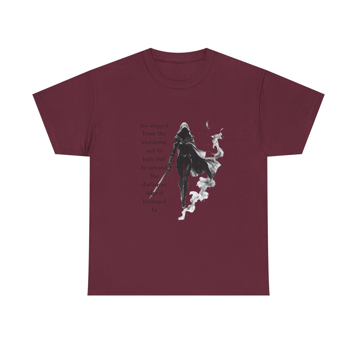 Throne of Glass Unisex Tee, a great addition to a fan's wardrobe and can be worn casually or as a statement piece. Ideal for fans of Sarah J. Maas and the character Aelin Sardothien.
