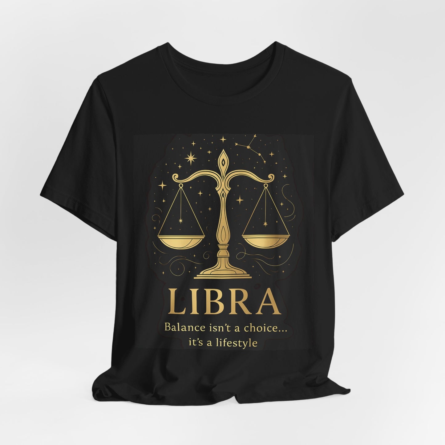 Libra Astrology T-Shirt, Whether you're seeking an astrology gift or a Libra birthday gift, this star sign shirt captures the essence of the Libra zodiac with grace.