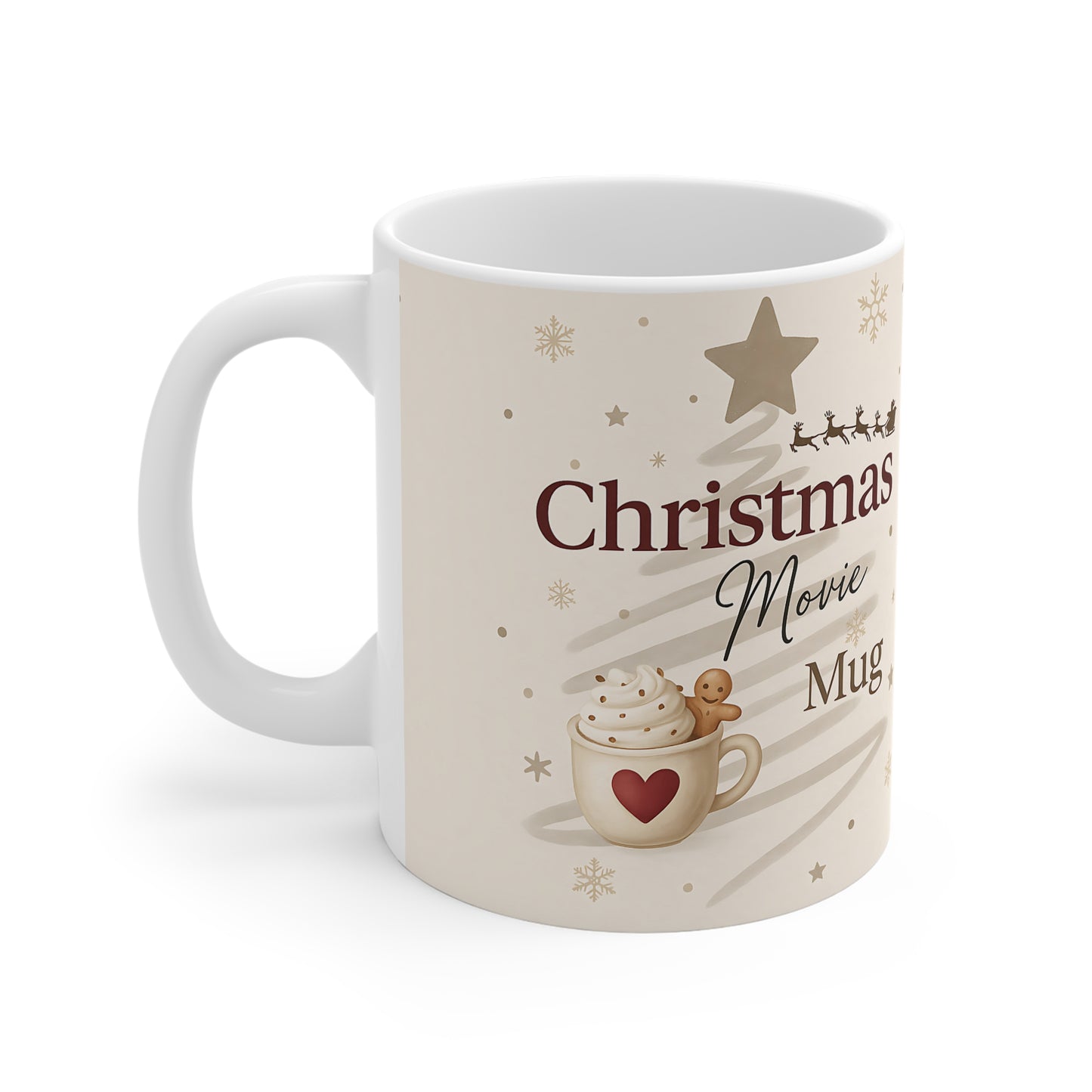 Christmas Movie Mug,Perfect for those cherished movie nights, this movie mug transforms every sip into a heartwarming experience.
