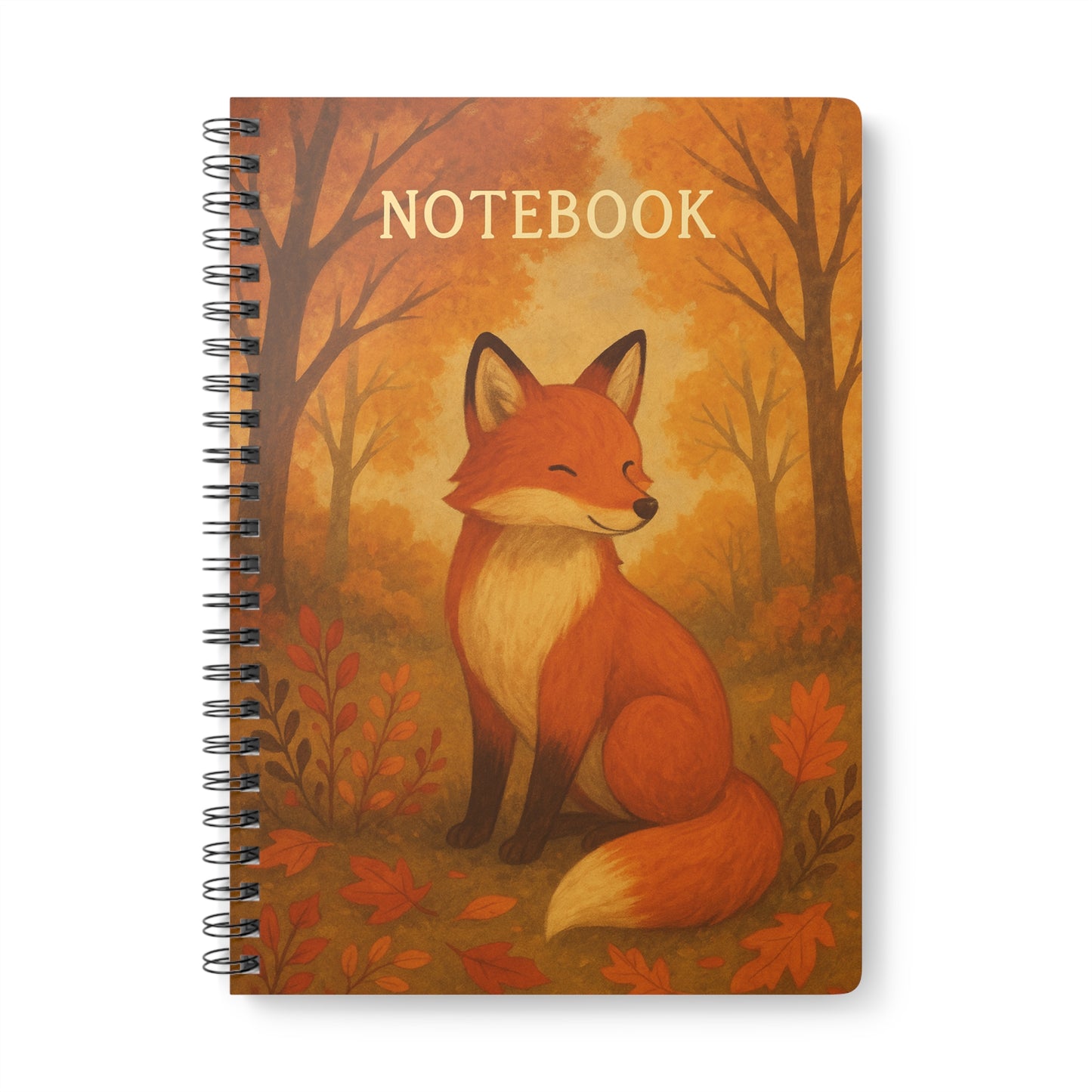 Autumn Fox Wirebound Notebook
