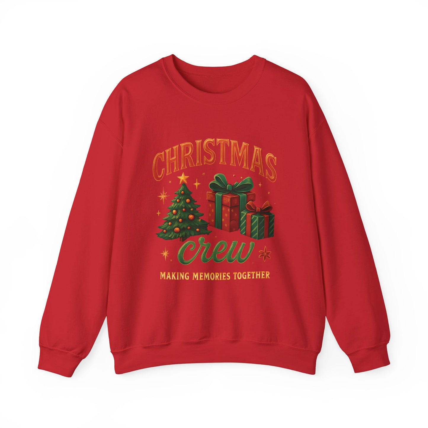 Festive Christmas Crew Sweatshirt, This cute winter shirt captures the essence of cheerful gatherings and joyful xmas jumper day celebrations.