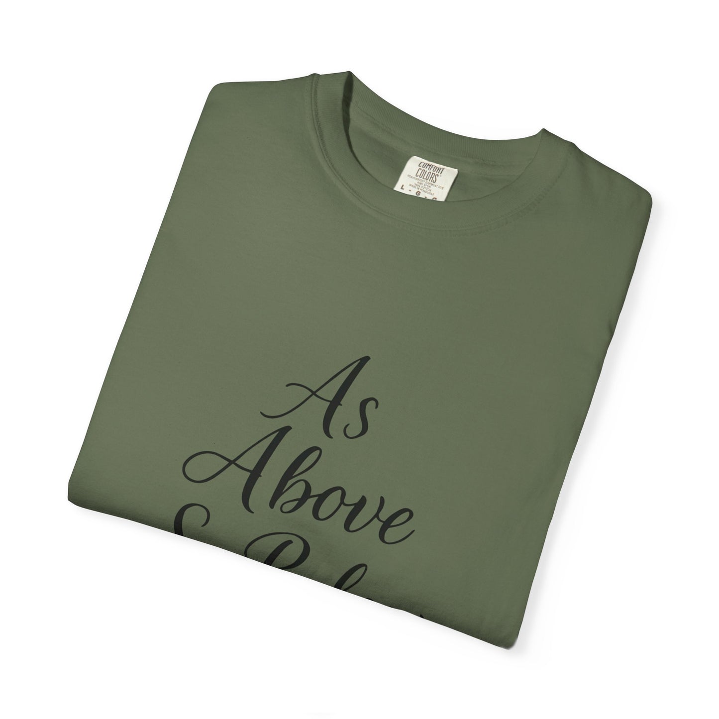 As Above So Below T-shirt, Embrace the celestial vibes infused in this spiritual tee, where the ancient secrets of pagan clothing meet the modern allure of witchy clothes.