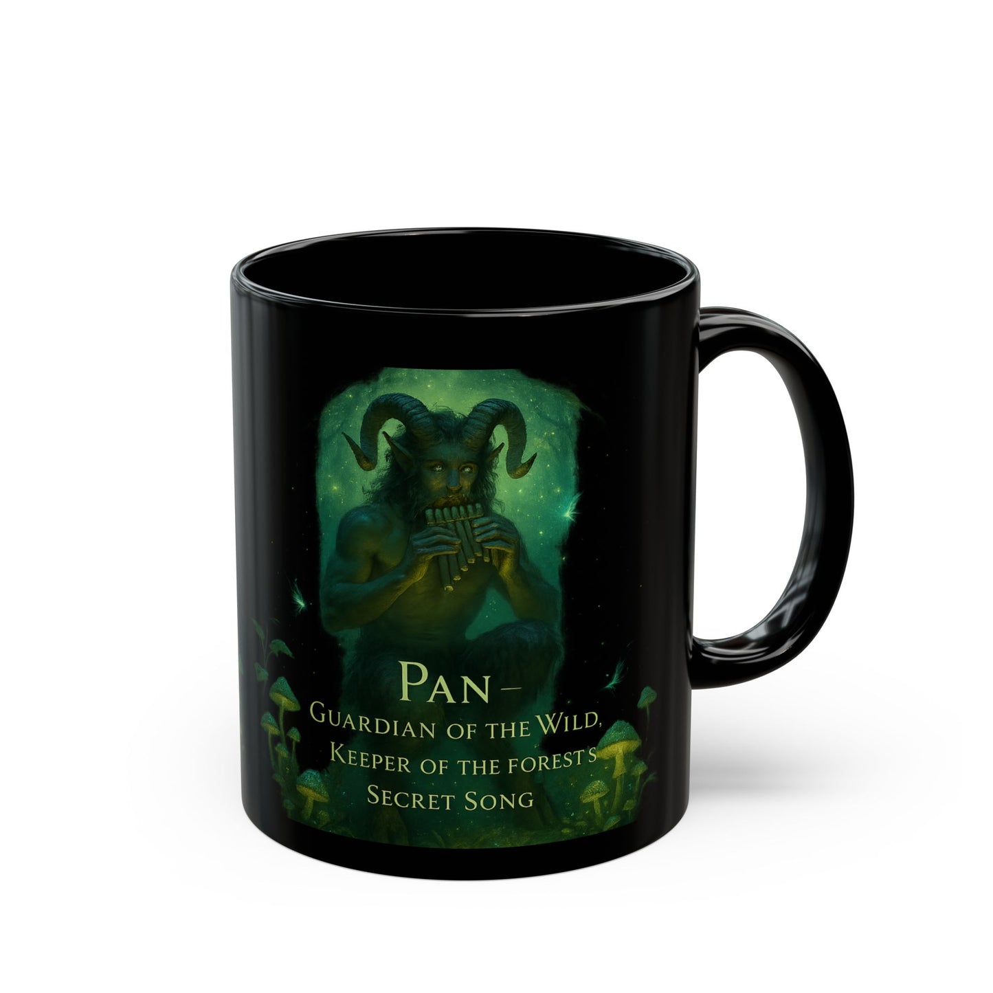 Pan Guardian of the Wild Mug, Whether you're steeped in witchy things or seeking unique witchcraft gifts, this vessel captures the spirit of ancient deities.