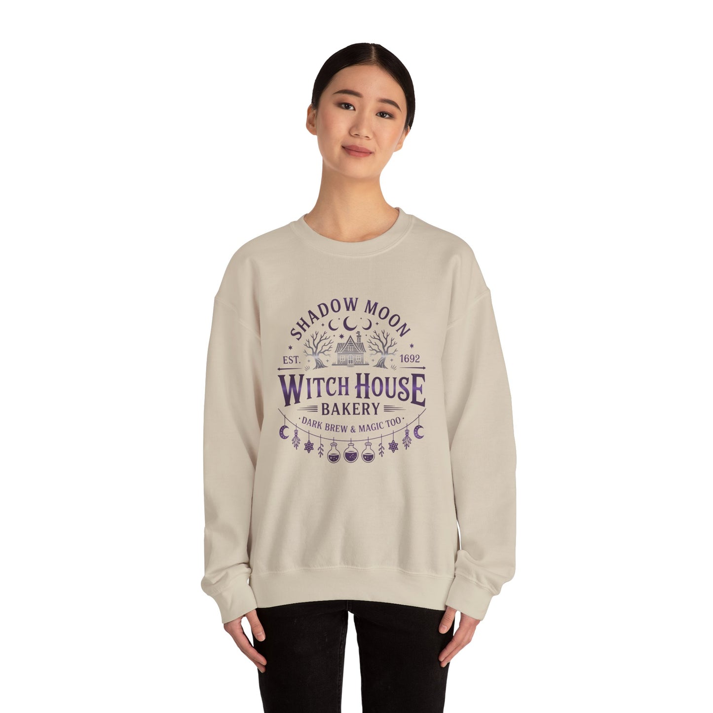 Witch House Bakery Sweater • Witchy Bakery Graphic Pullover • Occult Witch Sweater • Magical Kitchen Witch Gift