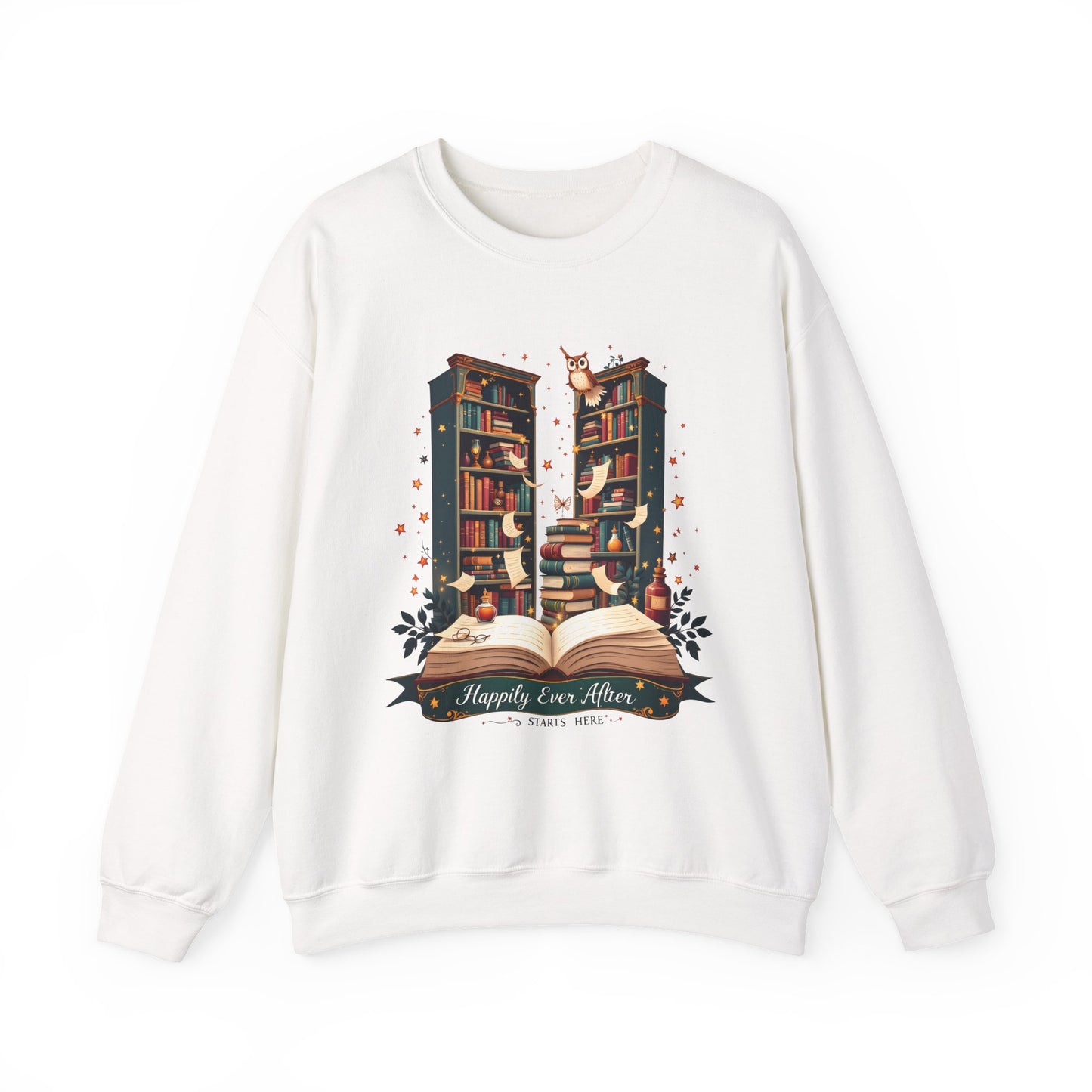 Cozy Book Lover Sweatshirt - Perfect Gift for Readers, Library Lovers, owl Lovers, Christmas, Literary Gifts