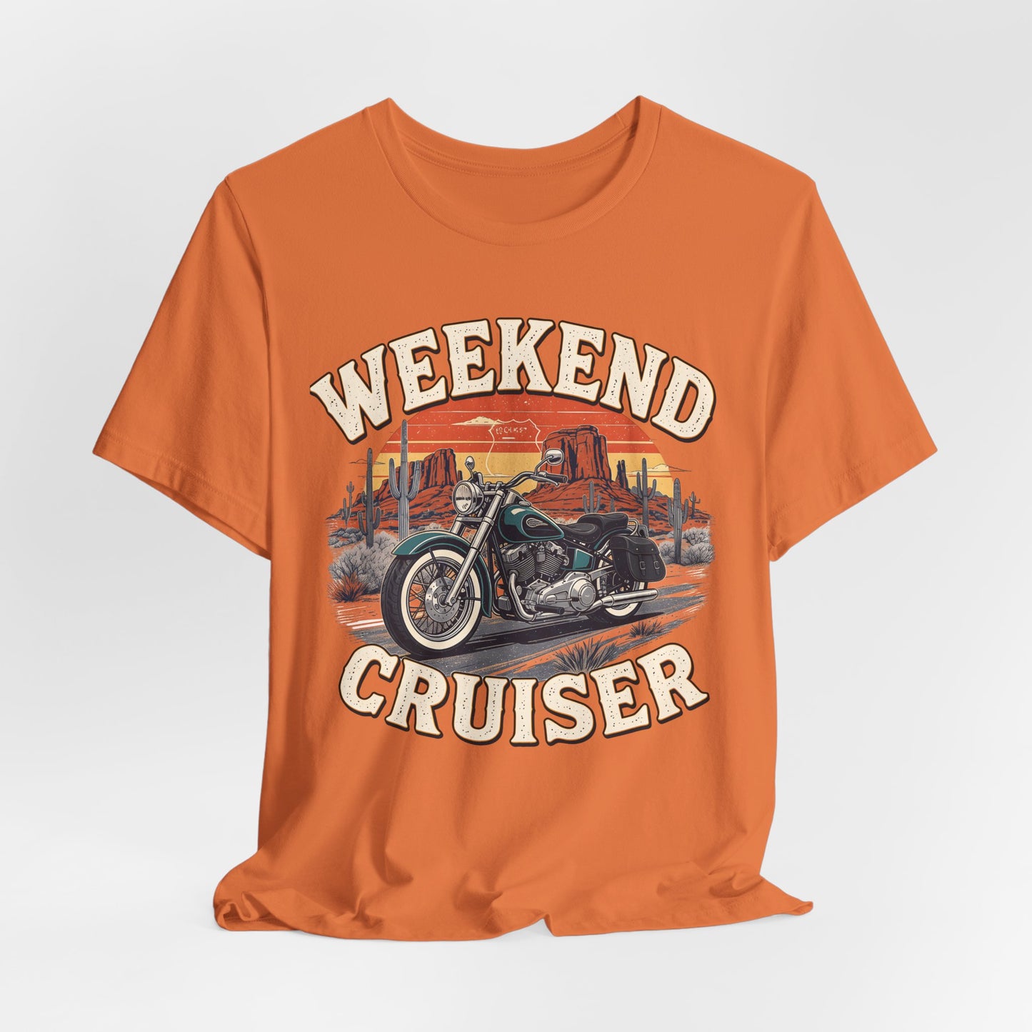 Weekend Cruiser Vintage Biker T-Shirt, Cruiser Motorcycle, Motorcycle Shirt,Unique Graphic Tee,Bike Lover Gift,Biker Apparel,Biker Dad Gifts