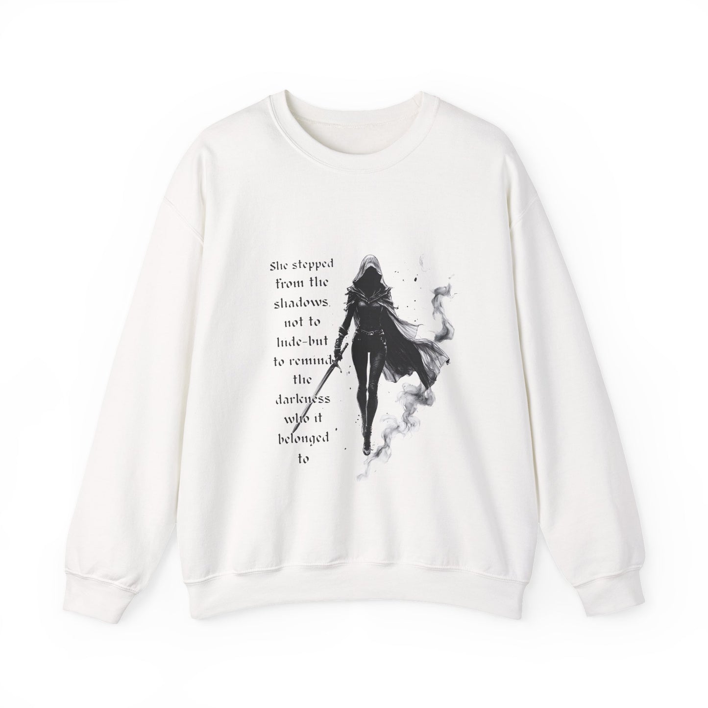 Heir of Fire Throne of Glass Sweatshirt, cozy autumn apparel for any Sarah J Maas fan. With a touch of darkness and assassin vibes.