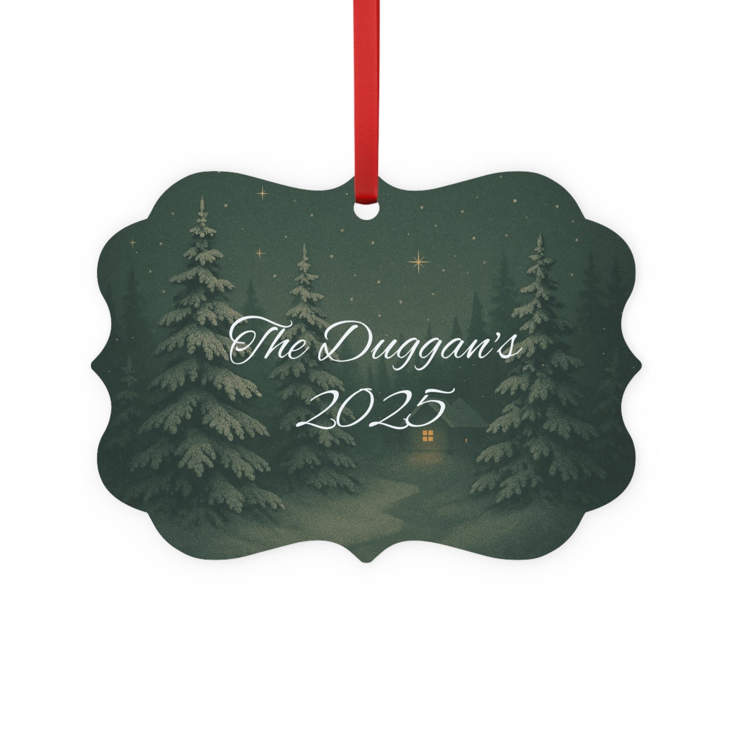 Personalised Metal Family Christmas Ornament, Each custom name ornament is thoughtfully crafted to capture the essence of your unique xmas gift for Christmas 2025.