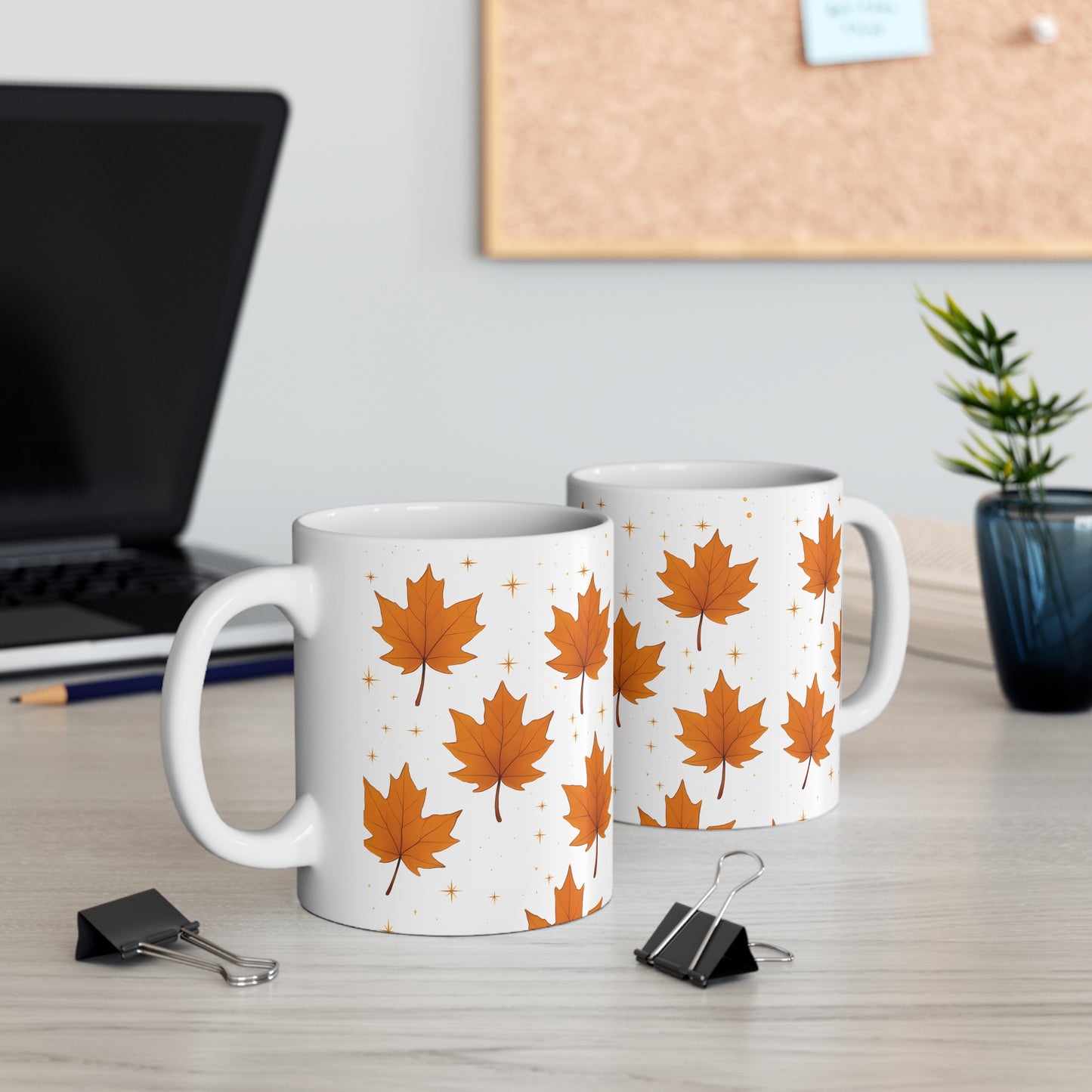 Autumnal Leaf Coffee Mug, perfect companion for your seasonal sips.