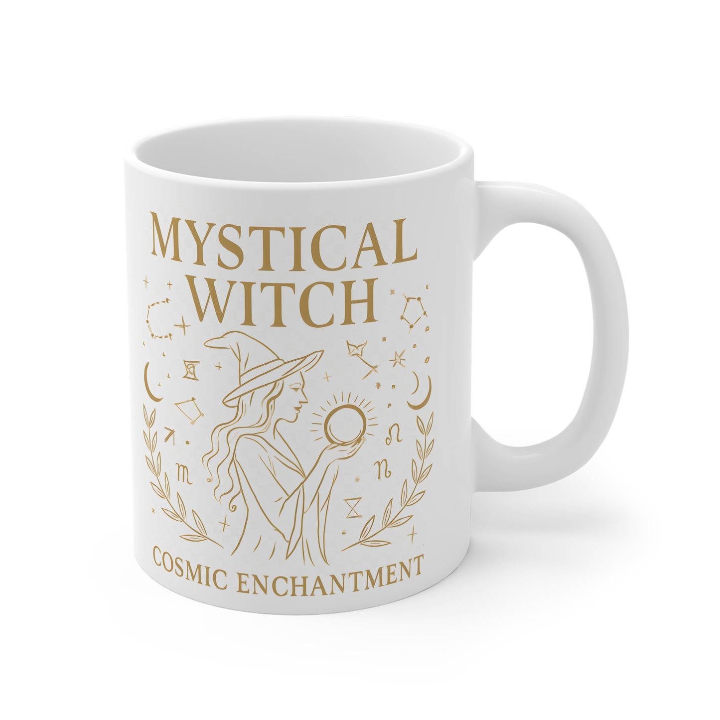 Mystical Witch Cosmic Enchantment Mug, Ideal for any lover of witchy stuff, this enchanting witchy mug is perfect for savoring your favorite witches brew