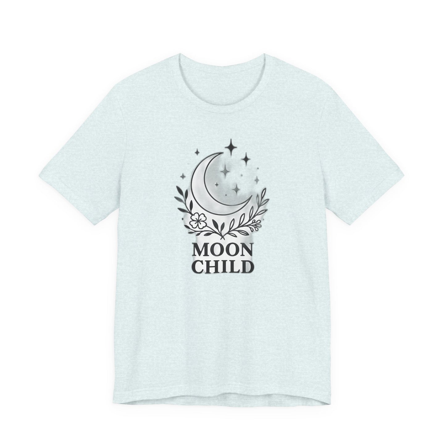 Moon Child T-Shirt, Crescent Moon Shirt, this moon child tee is more than just a piece of pagan clothing—it's a magical shirt that invites the wearer to explore the enchanting world of witchy things.