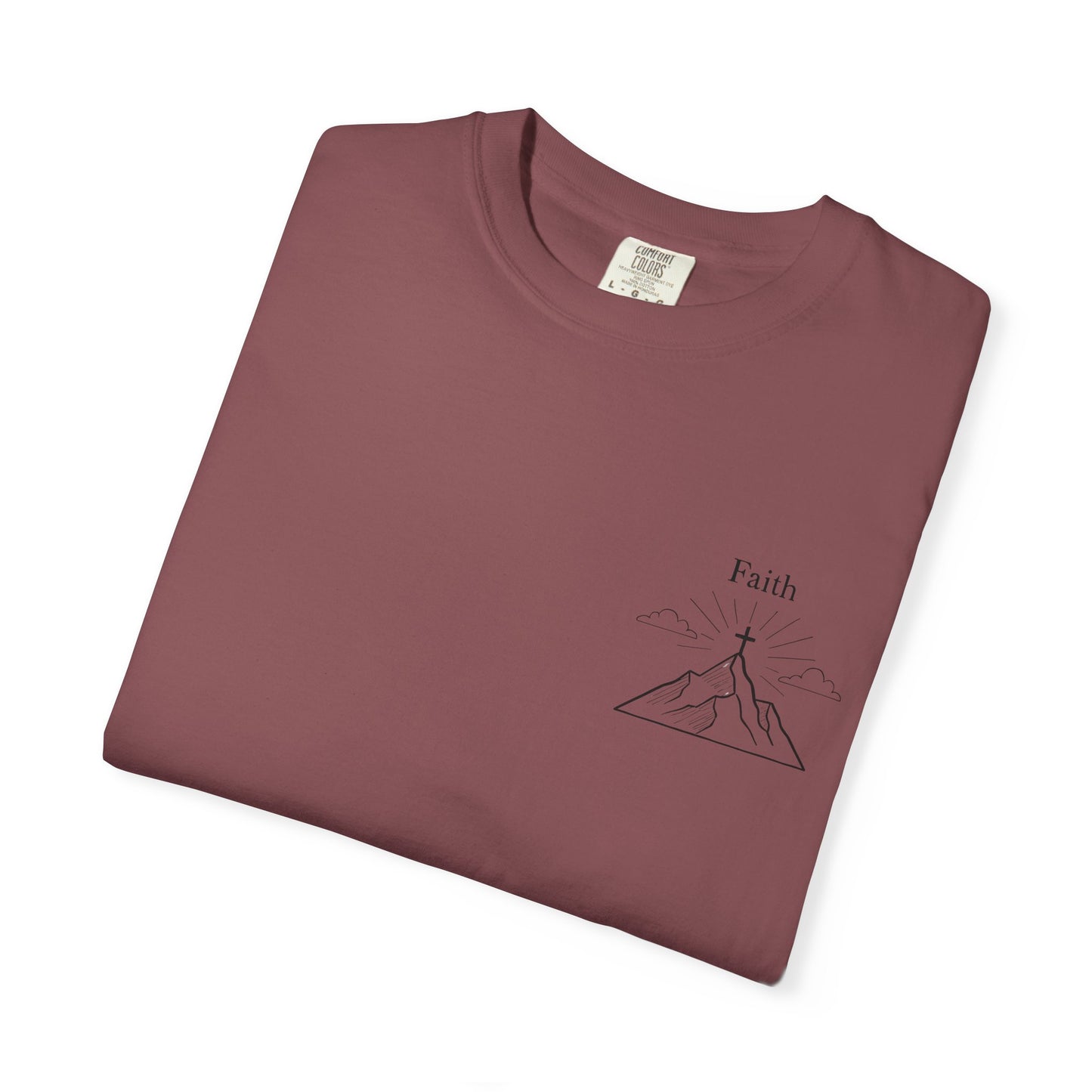 Faith Moves Mountains Comfort Colors Tee,Christianity Gift, Christianity Shirt,Christian Merch, Jesus Christ Shirt, Religion, Christian Gift