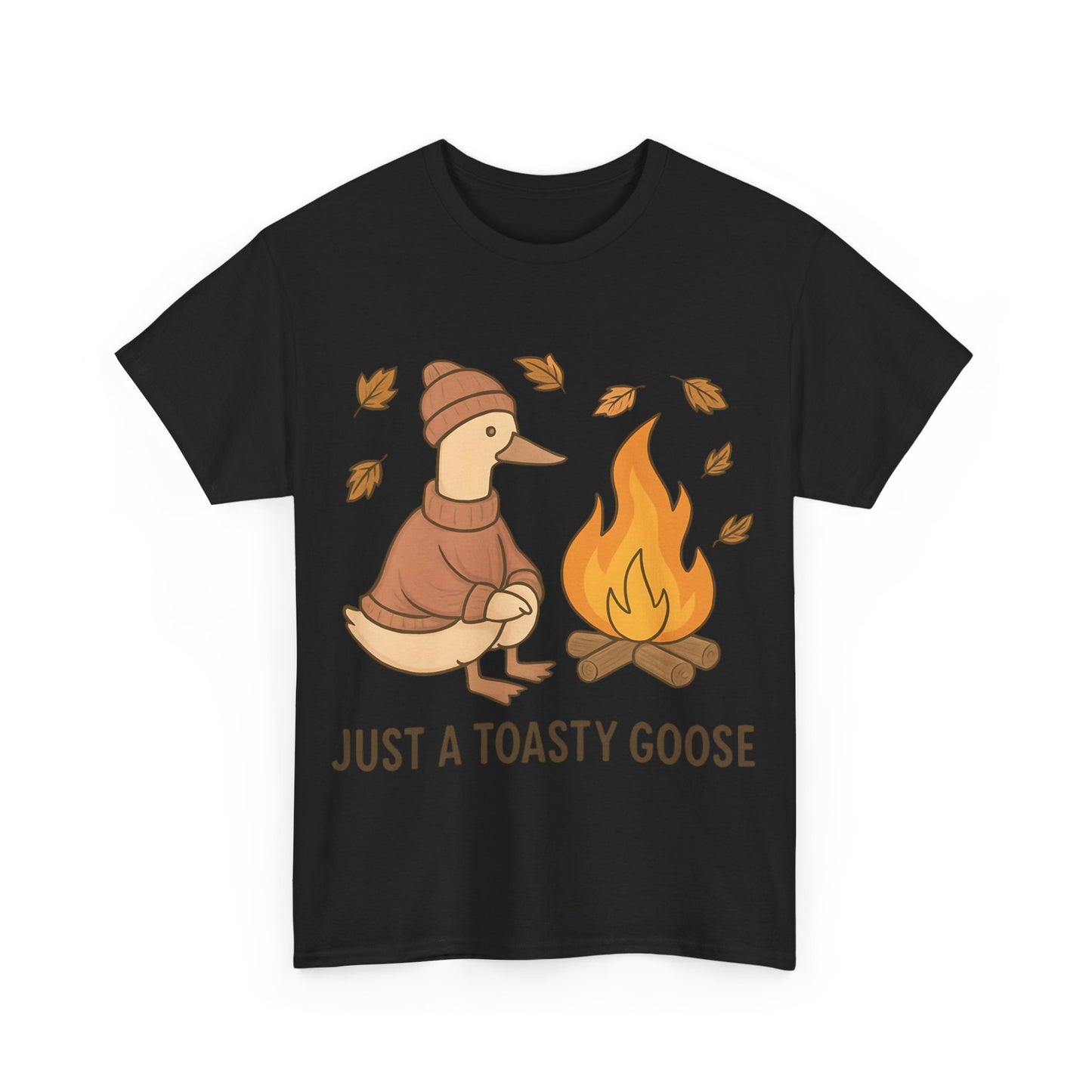 Autumn Goose Tee -Toasty Goose autumn Fashion, it's great for gatherings and makes a perfect gift.