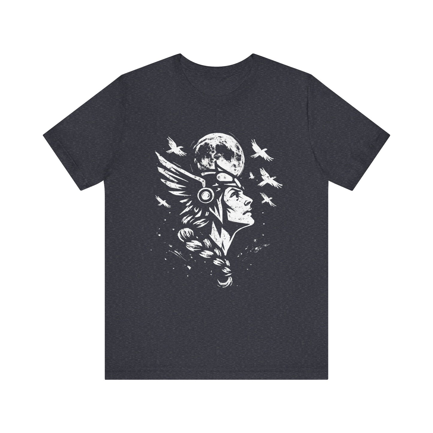 Valkyrie Norse Pagan T-Shirt, is a tribute to the powerful legends of old. Embrace the spirit of the Valkyrie with this striking design that merges the mystique of norse mythology with the rugged appeal of viking apparel.