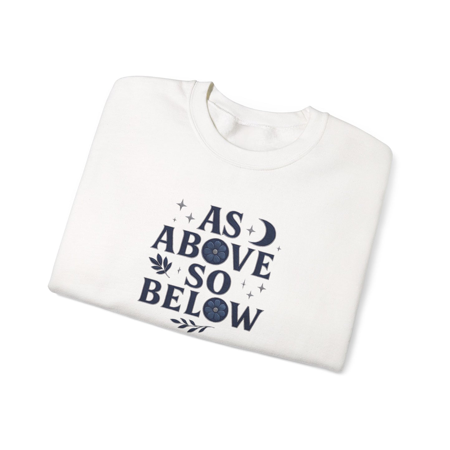 As Above So Below Sweatshirt, This witchy sweatshirt weaves the essence of paganism into every thread, making it the perfect piece of pagan clothing for those who cherish witchy things.