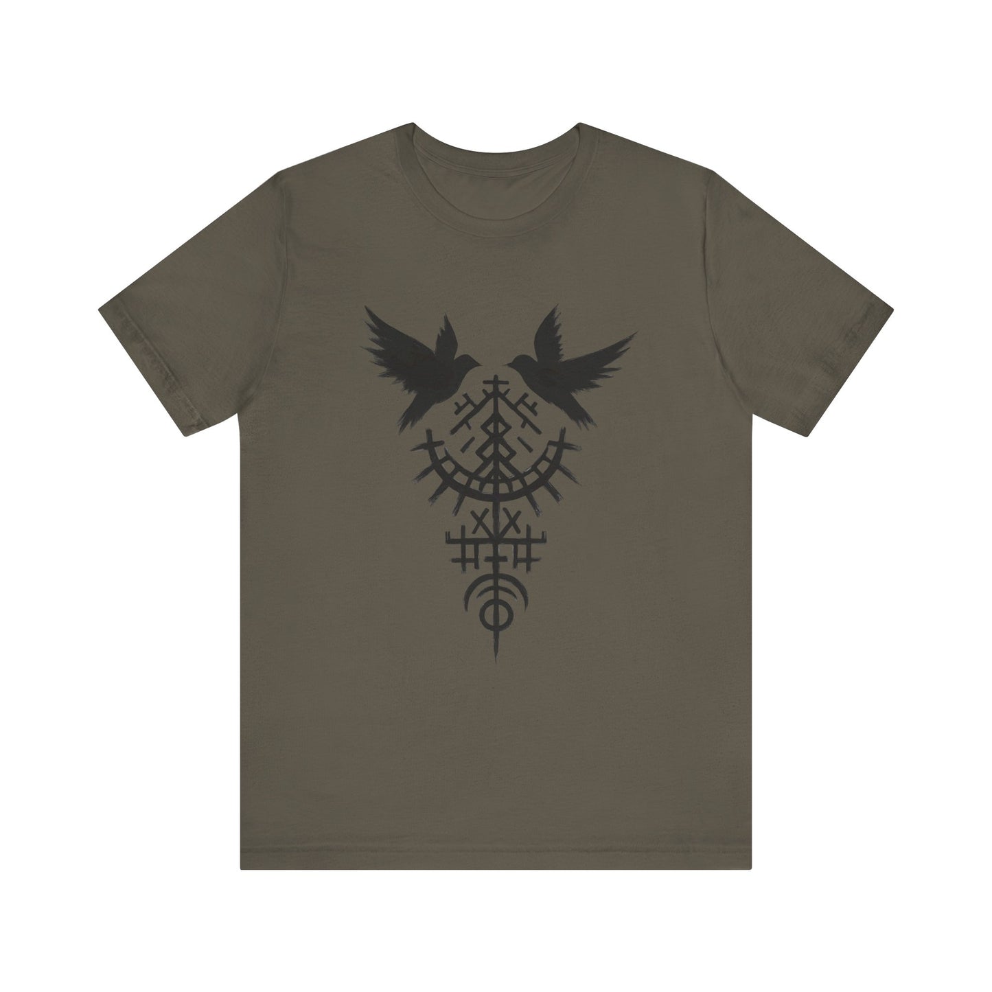 Viking Raven T-Shirt, Pagan Clothing, Norse Paganism, Norse Viking Shirt, Pagan TShirt, Raven Shirt, Viking Apparel