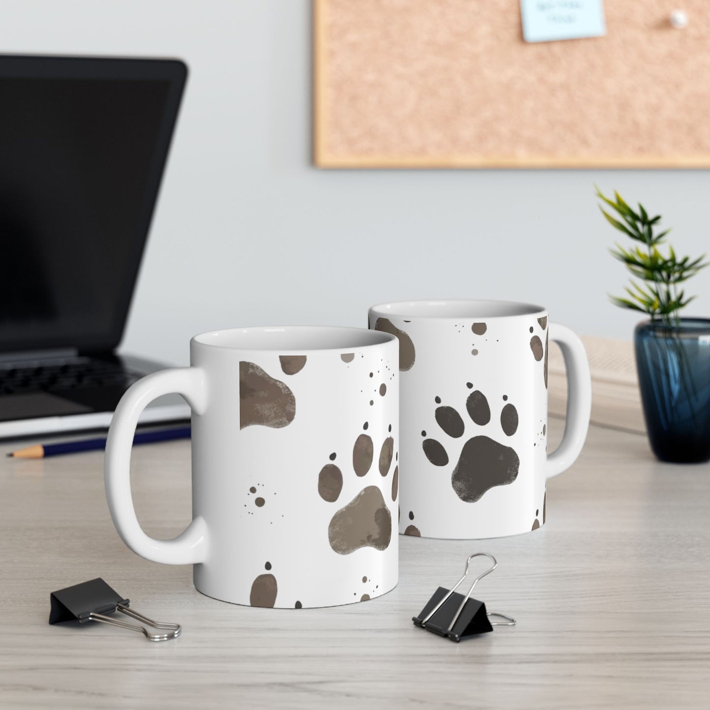 Muddie Paw Print Ceramic Mug | Pet Lover Gift, Dog Lover Mug, perfect Pet inspired Gift.