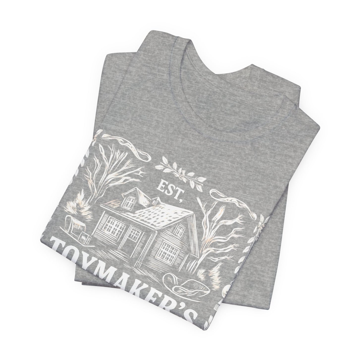 Nostalgic Christmas Tee, Vintage Toymaker Guild, a delightful nod to the nostalgic charm of Christmas past, a heart warming secret Santa idea.