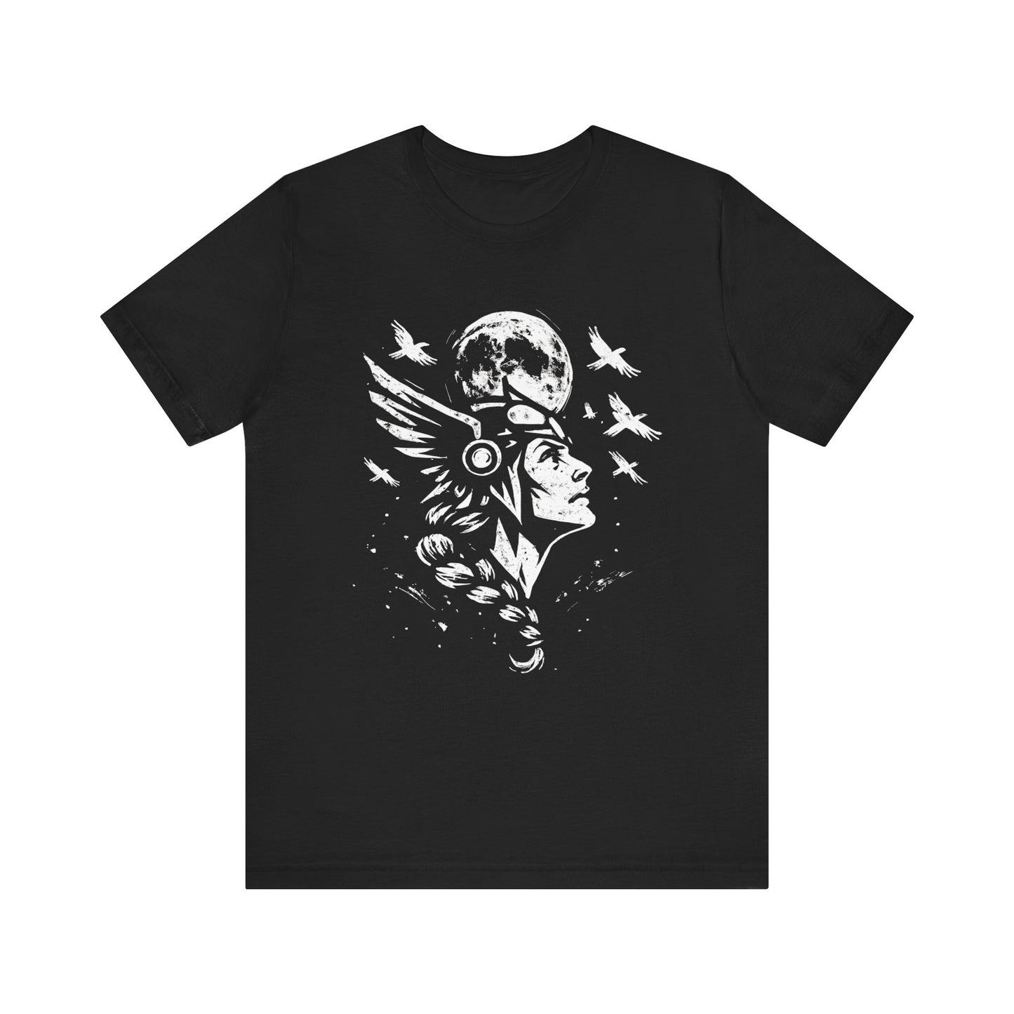 Valkyrie Norse Pagan T-Shirt, is a tribute to the powerful legends of old. Embrace the spirit of the Valkyrie with this striking design that merges the mystique of norse mythology with the rugged appeal of viking apparel.