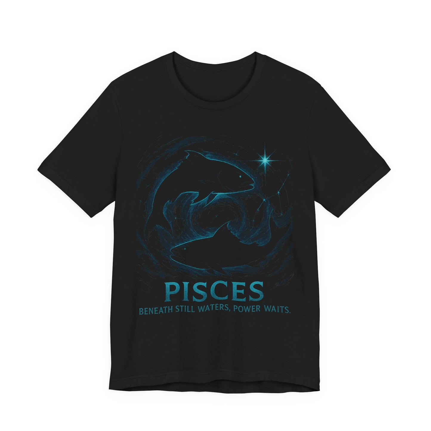 Pisces Astrology T-shirt, Wrap yourself or your loved one in the gentle embrace of this Pisces zodiac shirt.