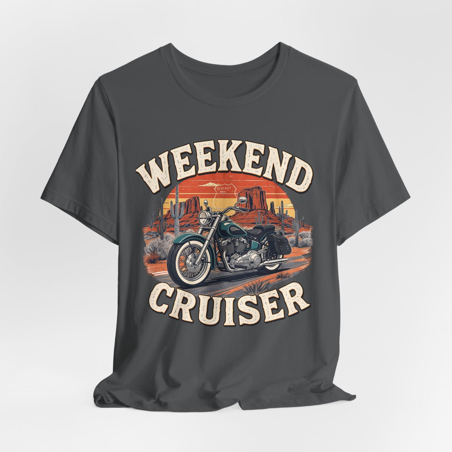 Weekend Cruiser Vintage Biker T-Shirt, Cruiser Motorcycle, Motorcycle Shirt,Unique Graphic Tee,Bike Lover Gift,Biker Apparel,Biker Dad Gifts